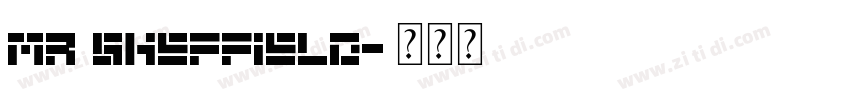 Mr Sheffield字体转换